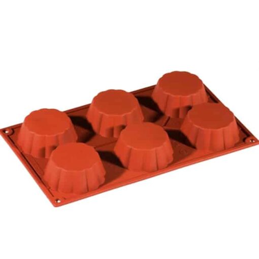 Formă de silicon-Brioșe-7.9x3cm-Pavoni