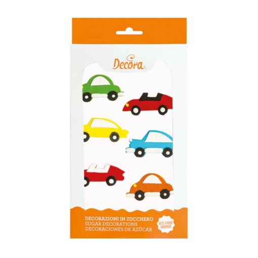 Set 6 buc-Decorațiune comestibilă-Mașini-5cm-Decora