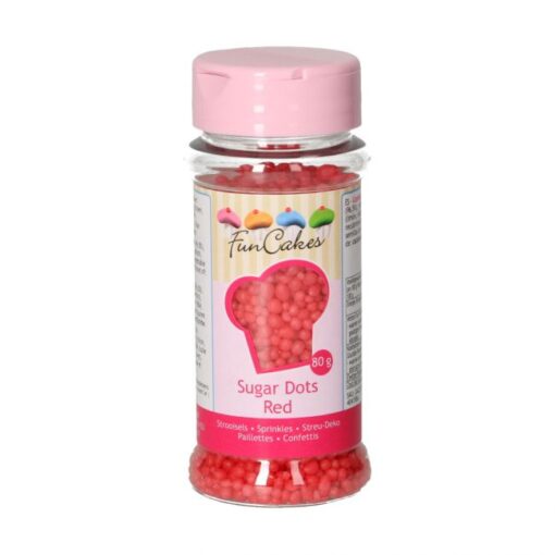Perle zahar rosu-80g-Funcakes
