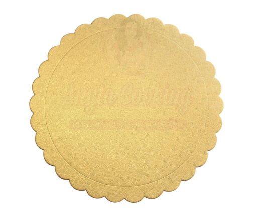 Disc tort rotund ondulat, auriu-2mm grosime-Anyta Cooking