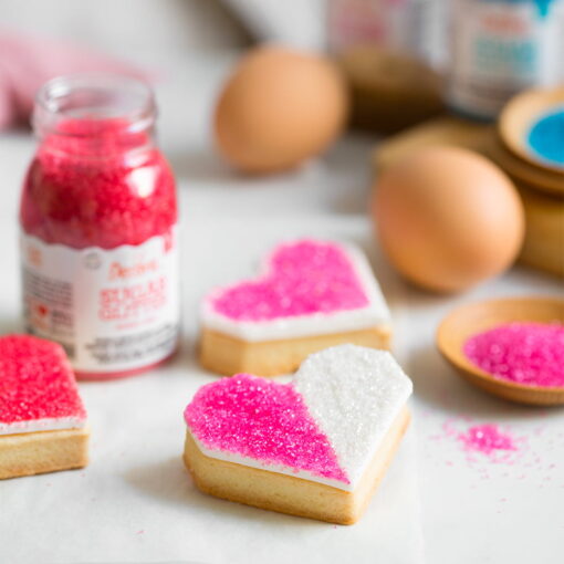 Zahar Colorat -Rosu -100 gr-Decora