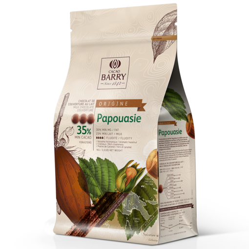 Ciocolată cu lapte PREMIUM - PAPUA NOUA GUINEE - 35,8% - 1kg - Cacao Barry®