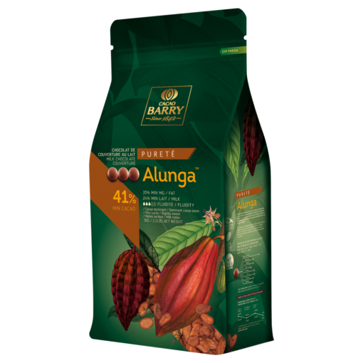 Ciocolată cu lapte PREMIUM - ALUNGA - cacao 41% - 1kg - Cacao Barry®