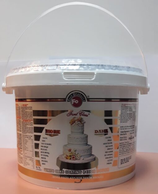 Pastă de zahăr (Fondant) - 7kg - FODEKOR - ICING-FIRSTC CLASS-ALB