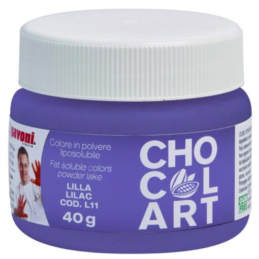 Colorant Alimentar Liposolubil Pudra CHOCOLART, Violet-Lilac, 40 gr-Azo Free-Pavoni