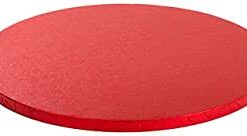 Cake Drum rotund pentru tort - 36 X H 1,2 cm- ROSU -Decora