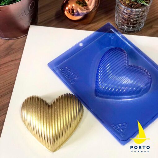 Forma pentru ciocolata- Inima Simpla -122,8 x 113,4 x 40 (mm) - Porto Formas