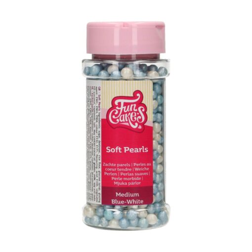 Perle din zahar -BLUE/WHITE - 60 G - Funcakes