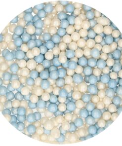 Perle din zahar -BLUE/WHITE - 60 G - Funcakes