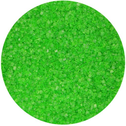Zahar colorat - CRYSTALS GREEN- 80 G- Funcakes