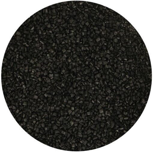 Zahar colorat - CRYSTALS BLACK- 80 G- Funcakes