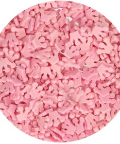 Decor comestibil confetti - CROWNS PINK - 45 G- Funcakes