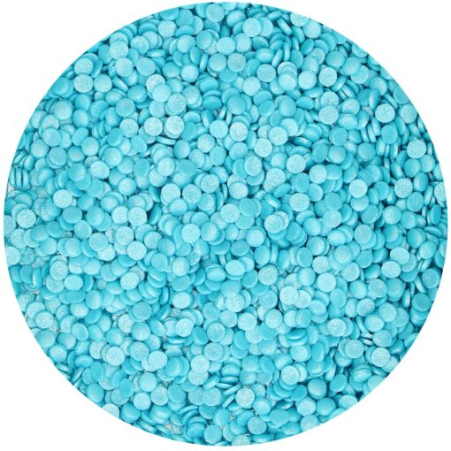 Decor comestibil confetti - METALLIC BLUE - 70 G- Funcakes