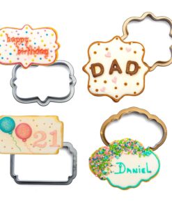 Set 4 buc Decupatoare din plastic -MINI- 7,5 x 2,2 h cm - Decora