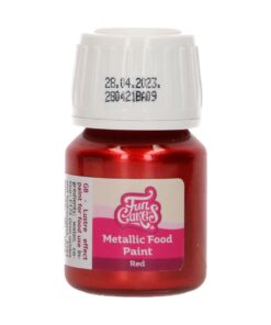 Colorant alimentar efect metalic- RED- 30 ml -Funcakes