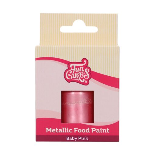 Colorant alimentar metalizat -BABY PINK - 30 ml -Funcakes