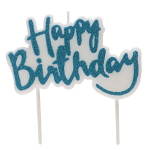 Lumanare Happy Birthday Albastru - DeKora