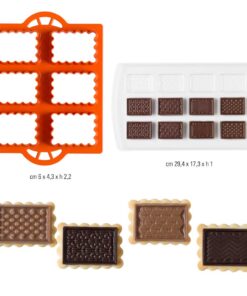 Decupator din plastic - Biscuiti cu ciocolata Clasici - 6 x 4,3 x 2,2 h cm - Decora