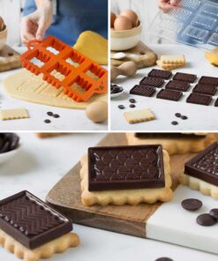 Decupator din plastic - Biscuiti cu ciocolata Clasici - 6 x 4,3 x 2,2 h cm - Decora