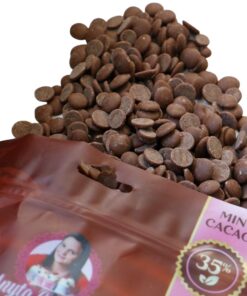 Ciocolată Fină Veritabilă cu Lapte, bănuți , cacao 35% - 1kg - Anyta Cooking