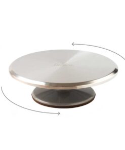 Suport Rotativ Tort din Aluminiu pentru Decorare - ø 31 x 9.5 h cm - Decora