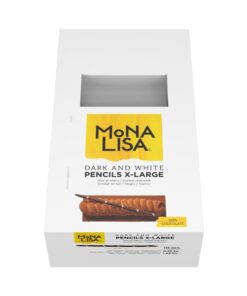 Decor ciocolata Dark & White Pencils X Large, cutie 0.9kg - Mona Lisa