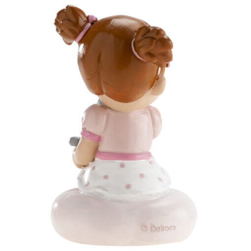 Decor necomestibil pentru tort - FETITA CU PISISCA - 10 CM - Dekora
