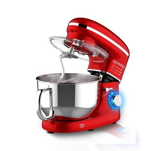 Robot de Bucătărie Mixer cu bol de 6L - 1500W - Roșu - Anyta Cooking