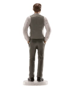 Figurina necomestibila Nunta Mire Vesta Gri - 16 CM - DeKora