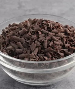 Bucle decor din ciocolată belgiană neagră -Dark Bloosom- 1kg- Anyta Cooking