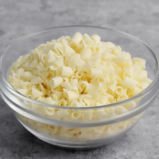 Bucle decor din ciocolată belgiană albă -White Bloosom- 1kg- Anyta Cooking