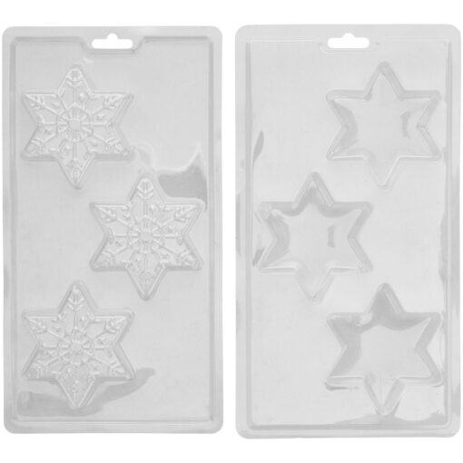 Forma 3D din plastic pentru ciocolata - FULG DE NEA - 6 cm - Wilton
